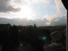  Закатное солнце над Гурзуфской яйлой 