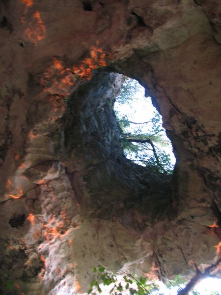 пещера Тешик-коба - дыра в своде