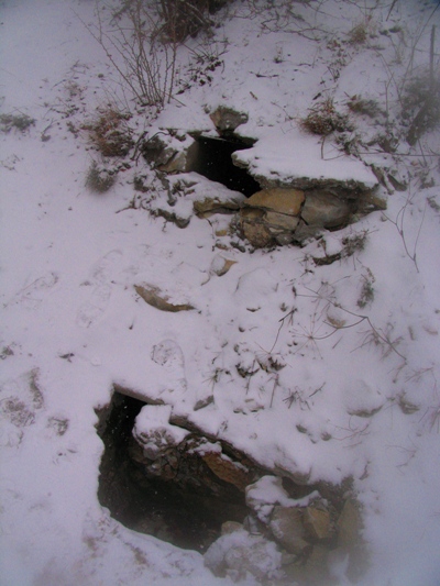 верхний источник Аютышек в январе 2008 г