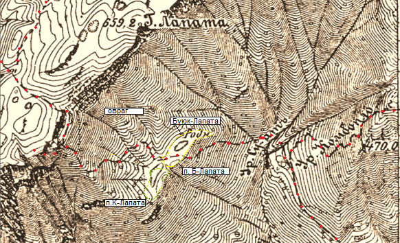 фрагмент карты Военно-Топографического депо 1890-х годов