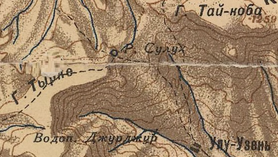 Р. Сулух на карте 1936 года