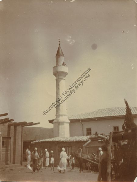 Мечеть в селе Кутлак Судакского района, 1920-е гг., серебряножелатиновый отпечаток