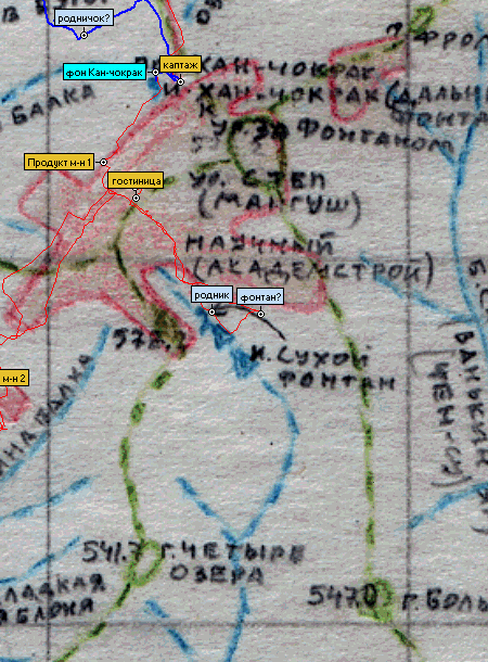 Сухой фонтан на карте Игоря Белянского