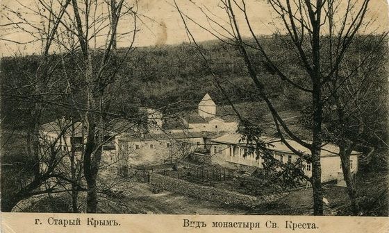 монастырь на видовой открытке начала XX века