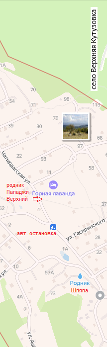 на Яндекс-карте, в отличии от родника Шляпа, не отмечен