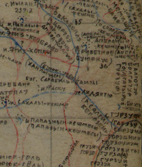 фонтан на карте Белянского и на плане застройки
