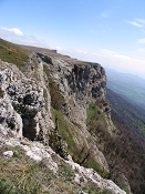 Тирке яйла. Скальные кулуары Хапхала