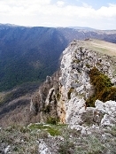 Тирке яйла. Обрывы Хапхала