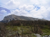 Нижнее плато Чатыр-Дага. Вид на гребень Ангар-Буруна