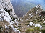 Холодный кулуар, вид 2 сверху